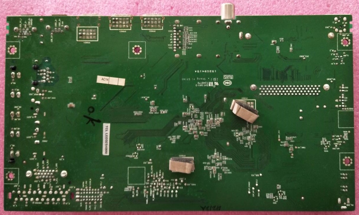 เมนบอร์ดทีวี ทีซีแอล TCL ของแท้ถอดจากเครื่อง รุ่นLED32S3800 พาร์ทบอร์ด40-MT56FC-MAE2HG เวอร์ชั่นทีบาร์ST3151A05-8