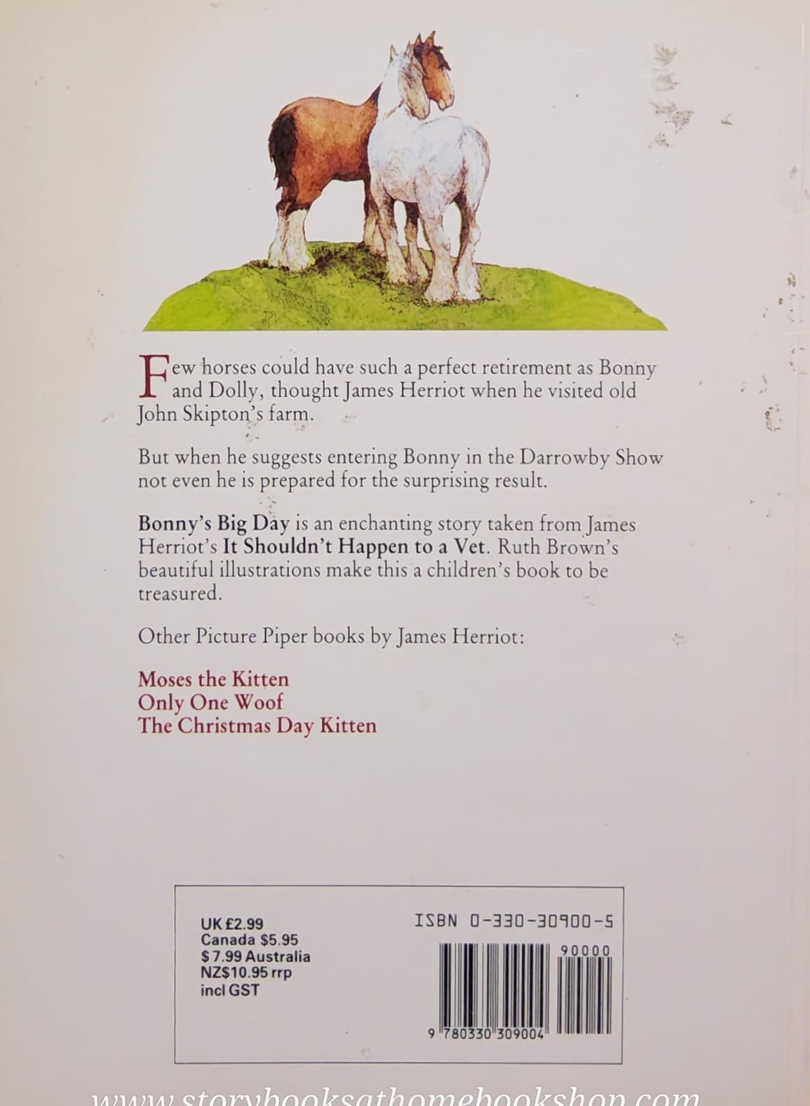 *หนังสือนิทานปกอ่อน** 🍅BONNY'S BIG DAY BY JAMES HERRIOT.RUTH BROWN