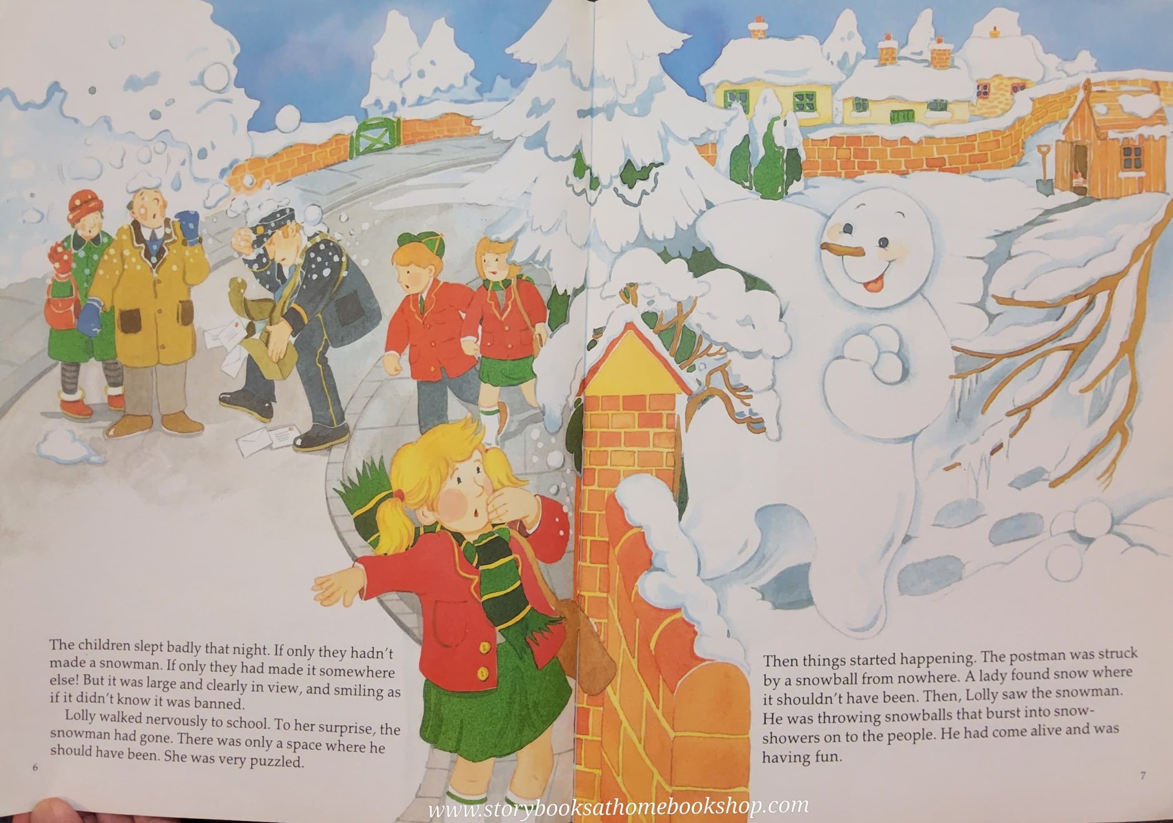 หนังสือนิทานปกอ่อน** 🍅THE SNOWMAN THEY TRIED TO BAN WITH STICKERS♥️♥️