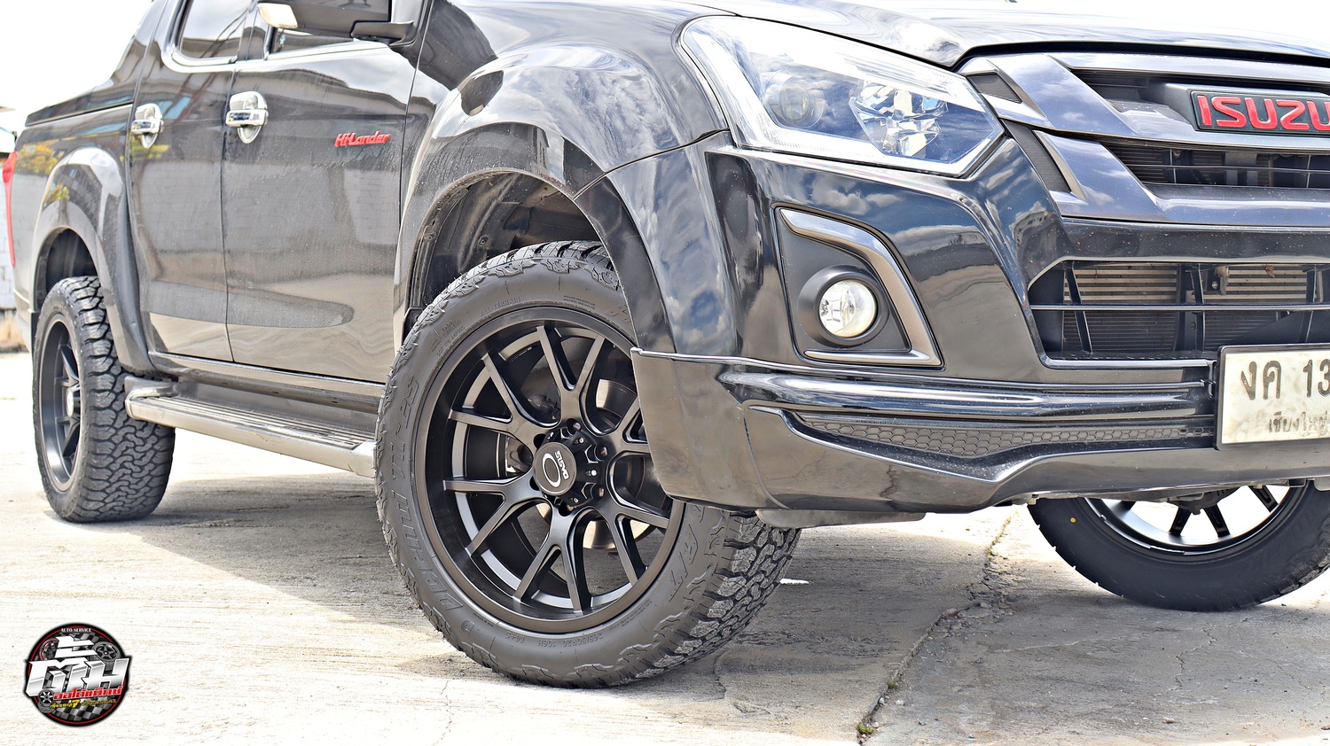 ISUZU HI-LANDER เปลี่ยนล้อยาง ล้อ OASIS Marvel 113 ขอบ20นิ้ว ยาง DCENTI All Terrain AT 265/50R20 106H