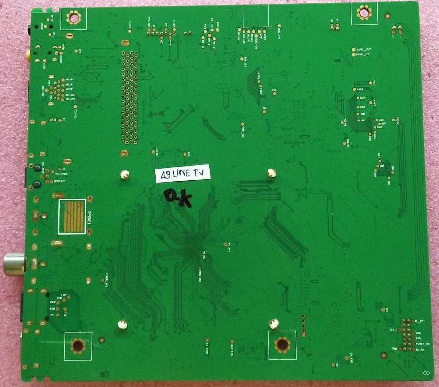 เมนบอร์ดทีวีทีซีแอล TCL อะไหล่แท้#มือสองพร้อมใช้งาน ใช้กับรุ่น 43LINE TV พาร์ท40-RT51T2-MPC2HG