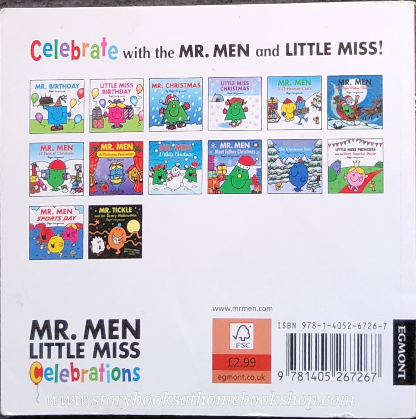 หนังสือ Bestseller Small book** **หนังสือนิทานปกอ่อน** 👉LITTLE MISS&MR.MEN👍 🍅🍅MR.MEN THE CHRISTMAS TREE by Roger Hargreaues