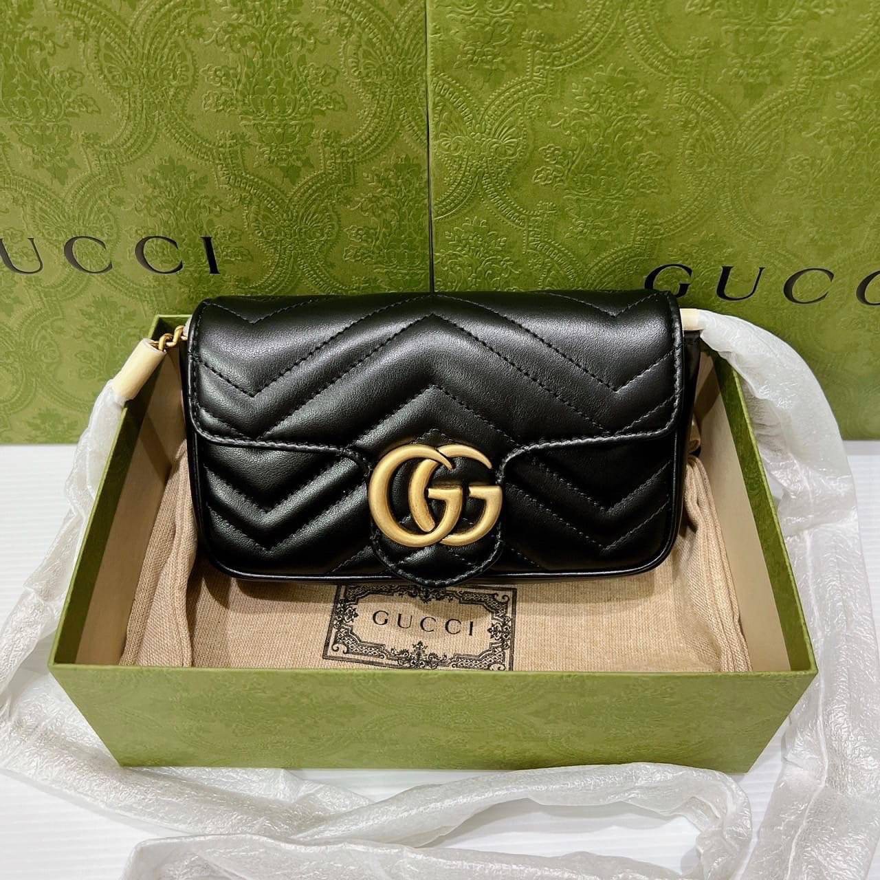 โปร New Gucci marmont supermini Fullset + Rec.3/24
