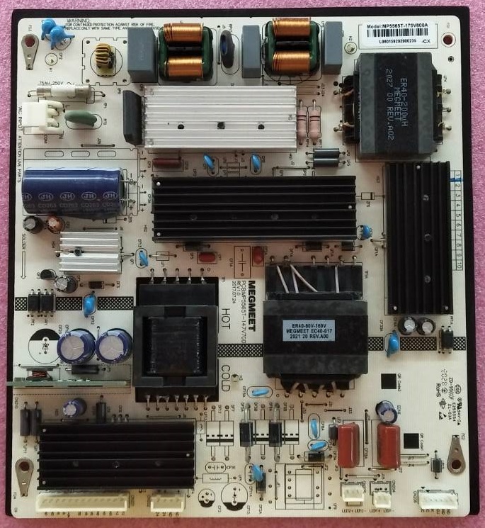 เพาเวอร์ซัพพลายทีวี นาโน Nano อะไหล่แท้มือสองถอดจากเครื่อง รุ่น 55NUD9900 พาสบอร์ด MP5565T-147V700