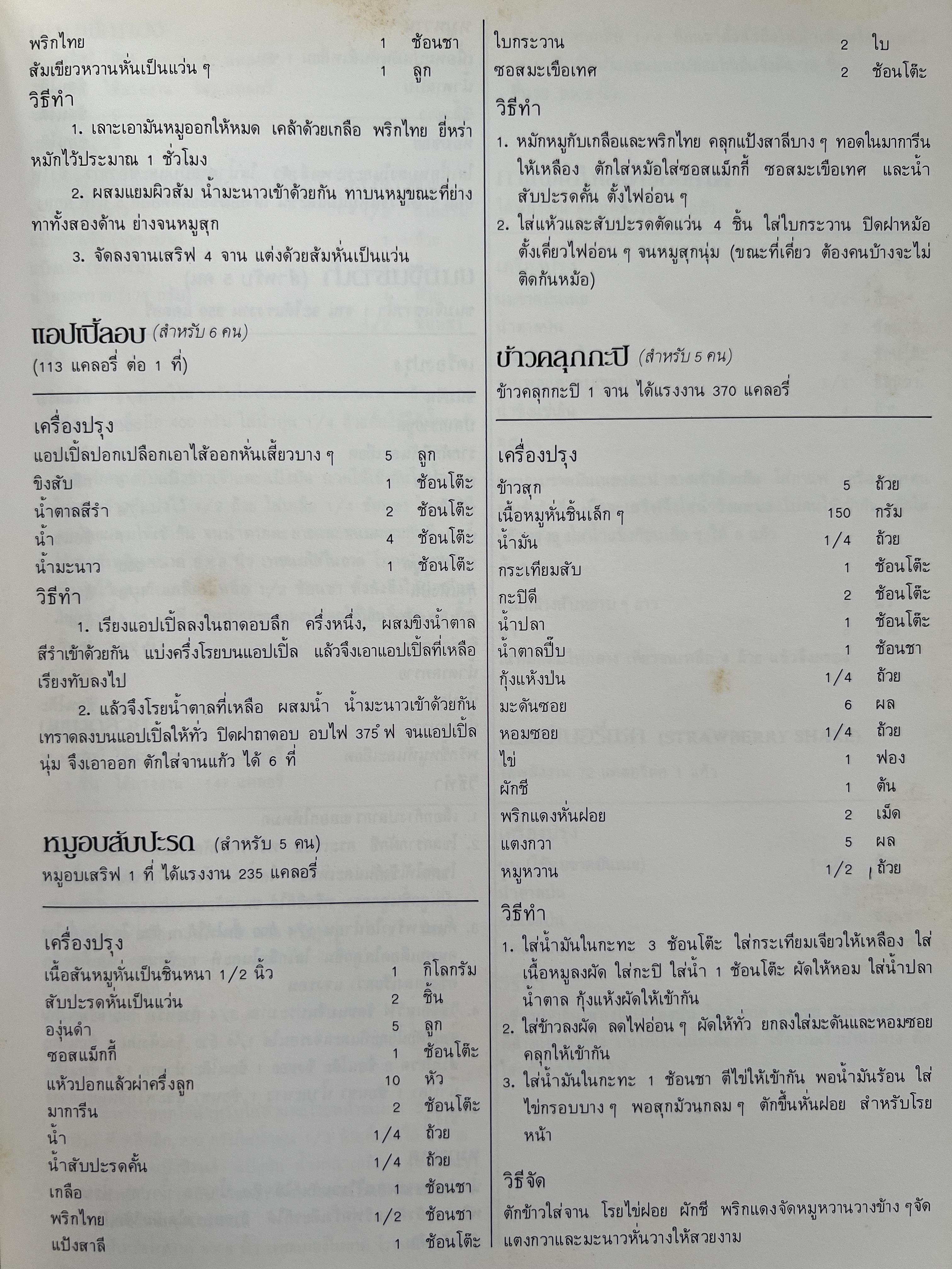 ตำราอาหารภัตตาคาร โดย : อาจารย์ศรีสมร คงพันธุ์ อาจารย์มณี สุวรรณผ่อง อาจารย์จันทร ทศานนท์.