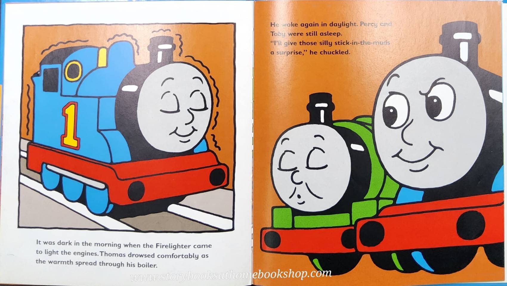 หนังสือนิทานปกแข็ง ** 🍅THOMAS & FRIENDS THAMAS COMES TO BREAKFAST