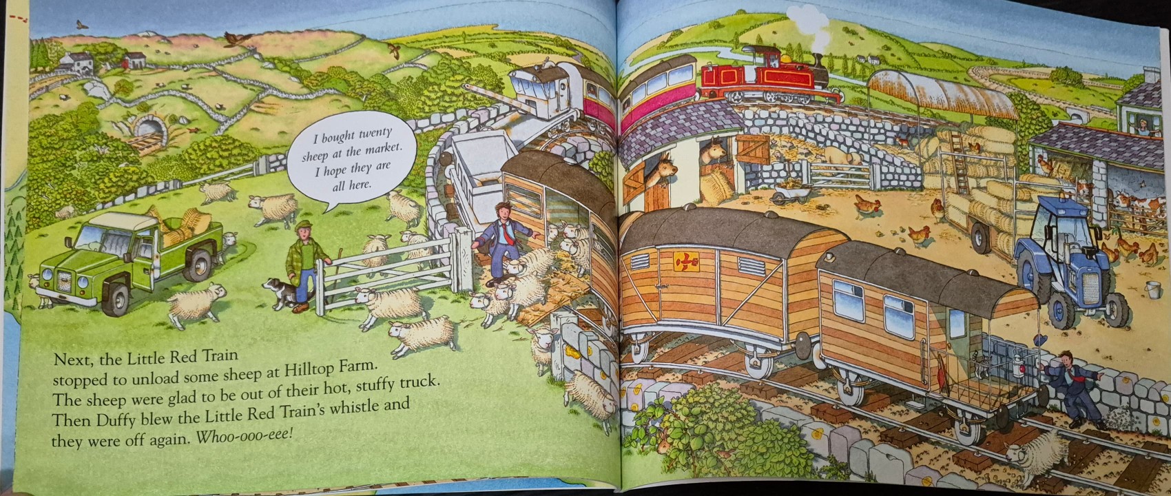 หนังสือนิทานปกอ่อน ** 🍅🍓LITTLE RED TRAIN BUSY DAY BY BENEDICT BLATHWAYT