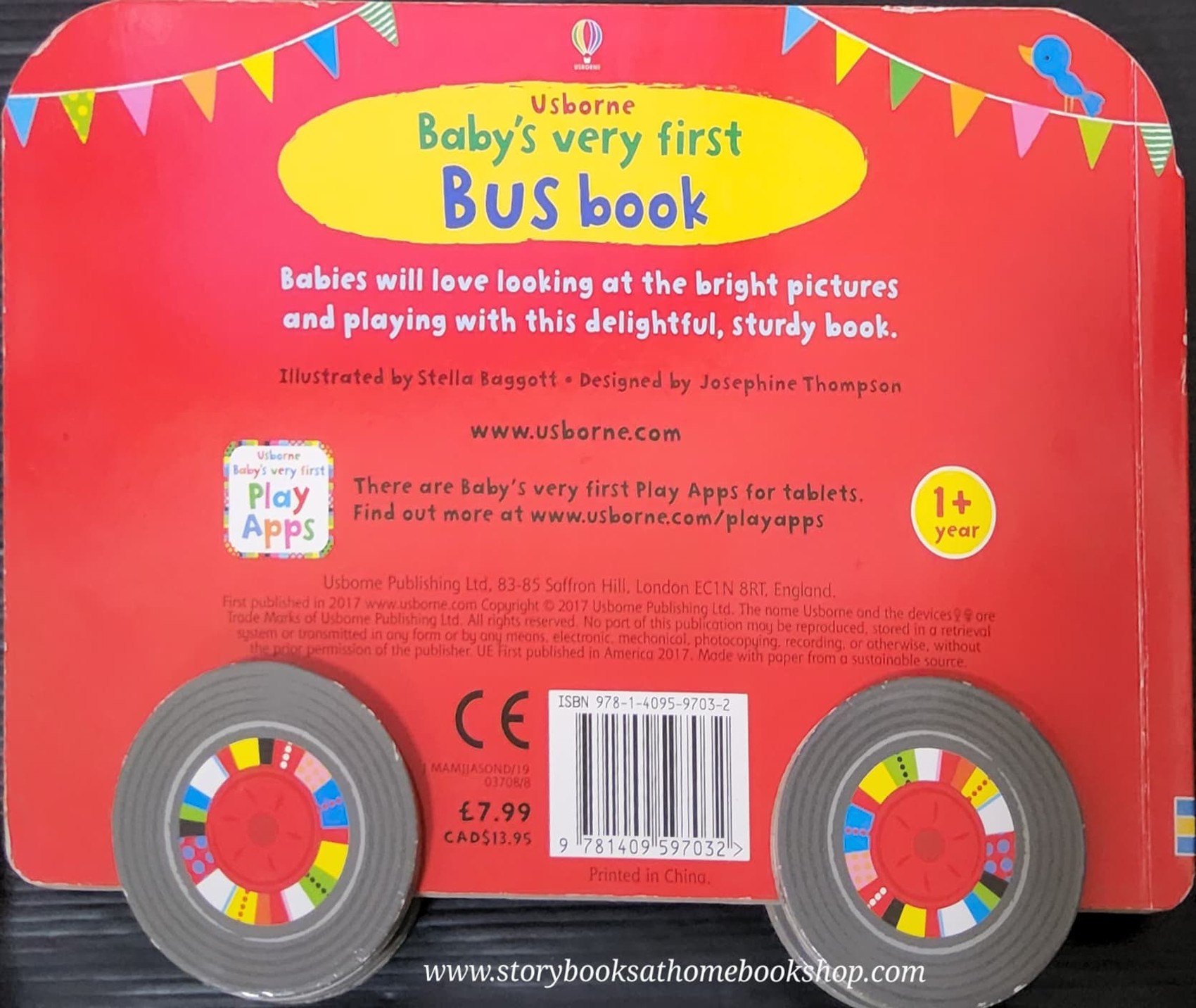 BOARD BOOK** ð
ð
USBORNE BABY'S VERY FIRST BUS BOOK