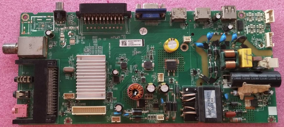 วันบอร์ดทีวีไฮเออร์ HAIER ของแท้ถอดจากเครื่อง ใช้กับรุ่น LE32K6000 พาร์ท MS36631-ZC01-01 เวอร์ชั่นทีบาร์ LSC320AN10-H02