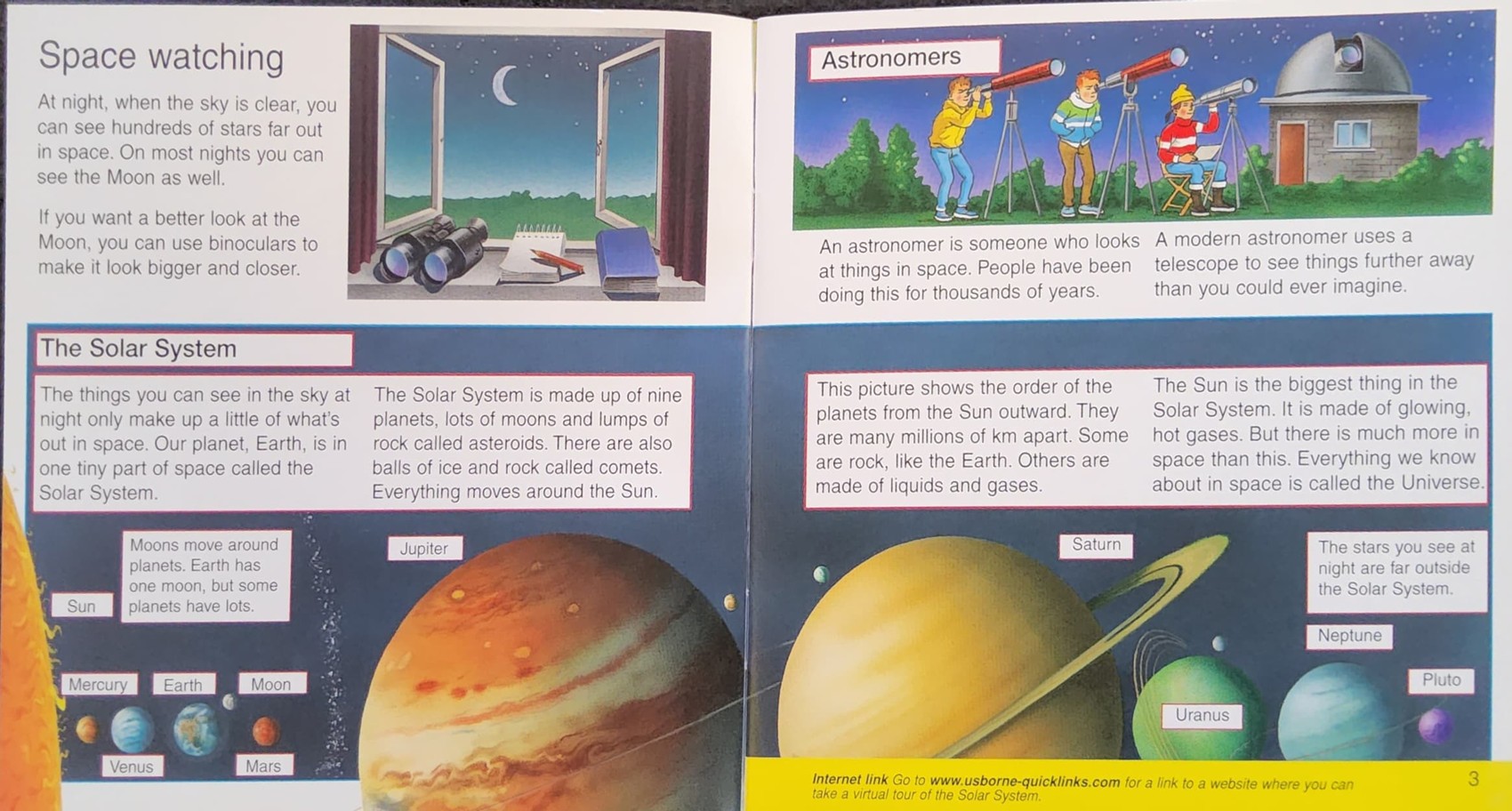 KNOWLEDGE BOOK** ♥️♥️USBORNE POCKET SCIENCE WHAT'S OUT IN SPACE?