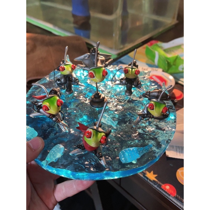 ฉากพื้นน้ำ วางฟิกเกอร์ โมเดล เรซิ่น (ขนาดใหญ่) Water Surface Diorama GK Resin Figure Model