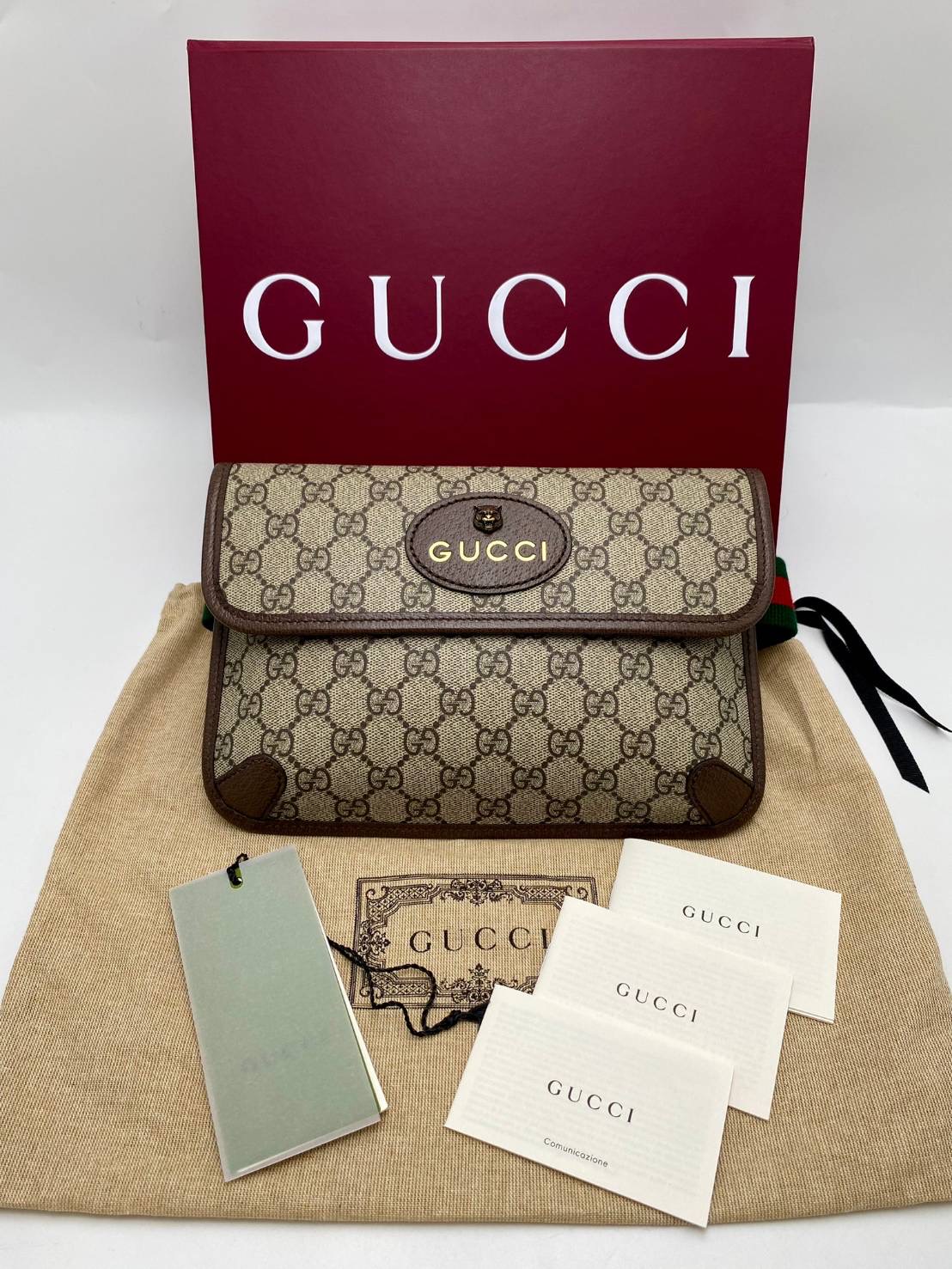 New GUCCI ช็อปคิงพาวเวอร์ NEO VINTAGE SMALL BELT BAG ขนาด : W24cm x H17cm x D3.5cm