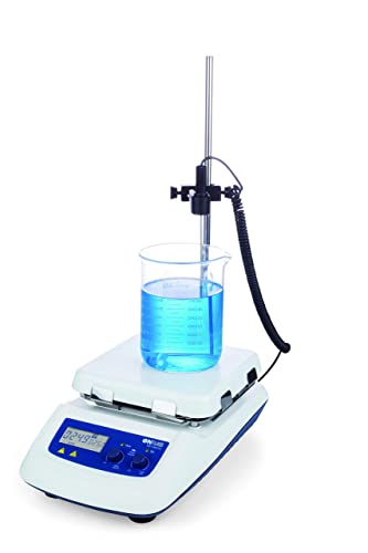 LCD Digital 7’’ Square Hotplate Magnetic Stirrer,glass ceramic hotplate，heating temperature up to 550°C
