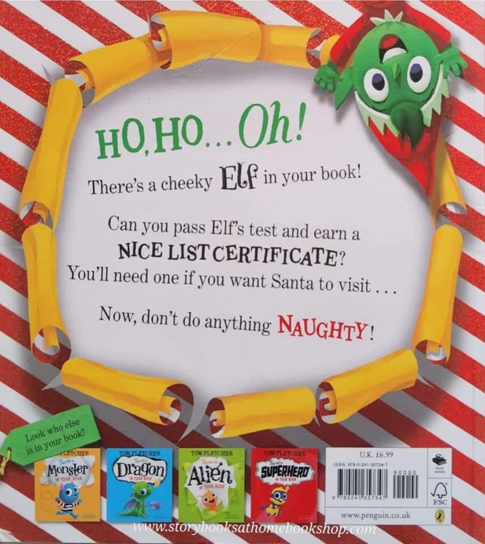 หนังสือนิทานปกอ่อน** 🍓🍓THERE'S AN ELF IN YOUR BOOK