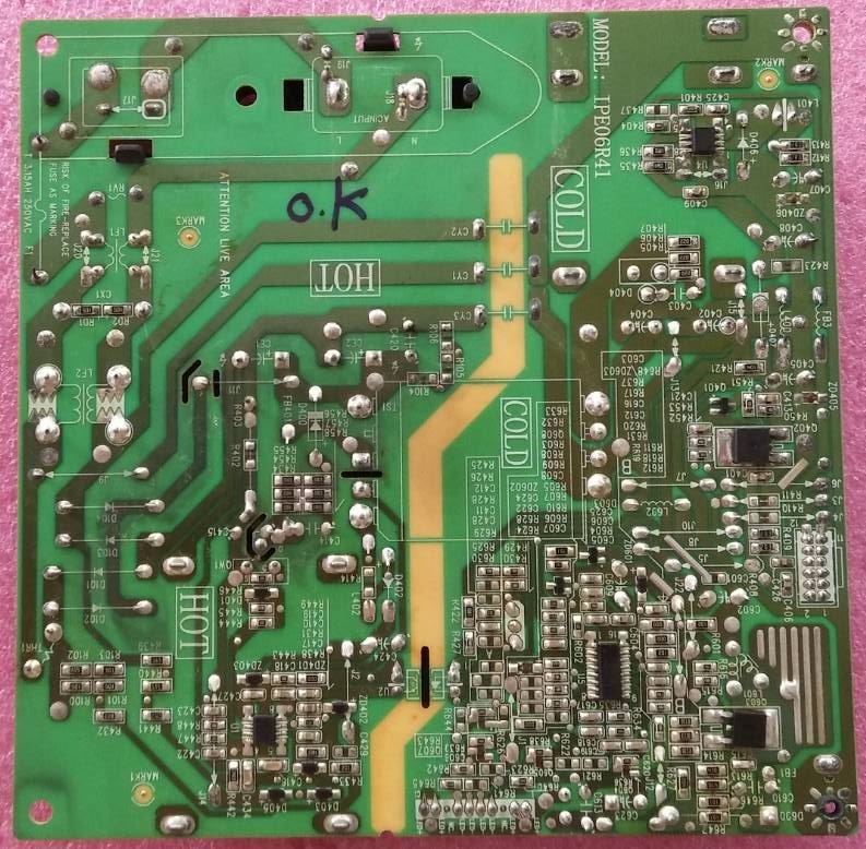 ซัพพลายทีวี ทีซีแอล TCL ของแท้ถอดจากเครื่อง ใช้กับรุ่น LED40B2600 พาร์ทIPE06R41