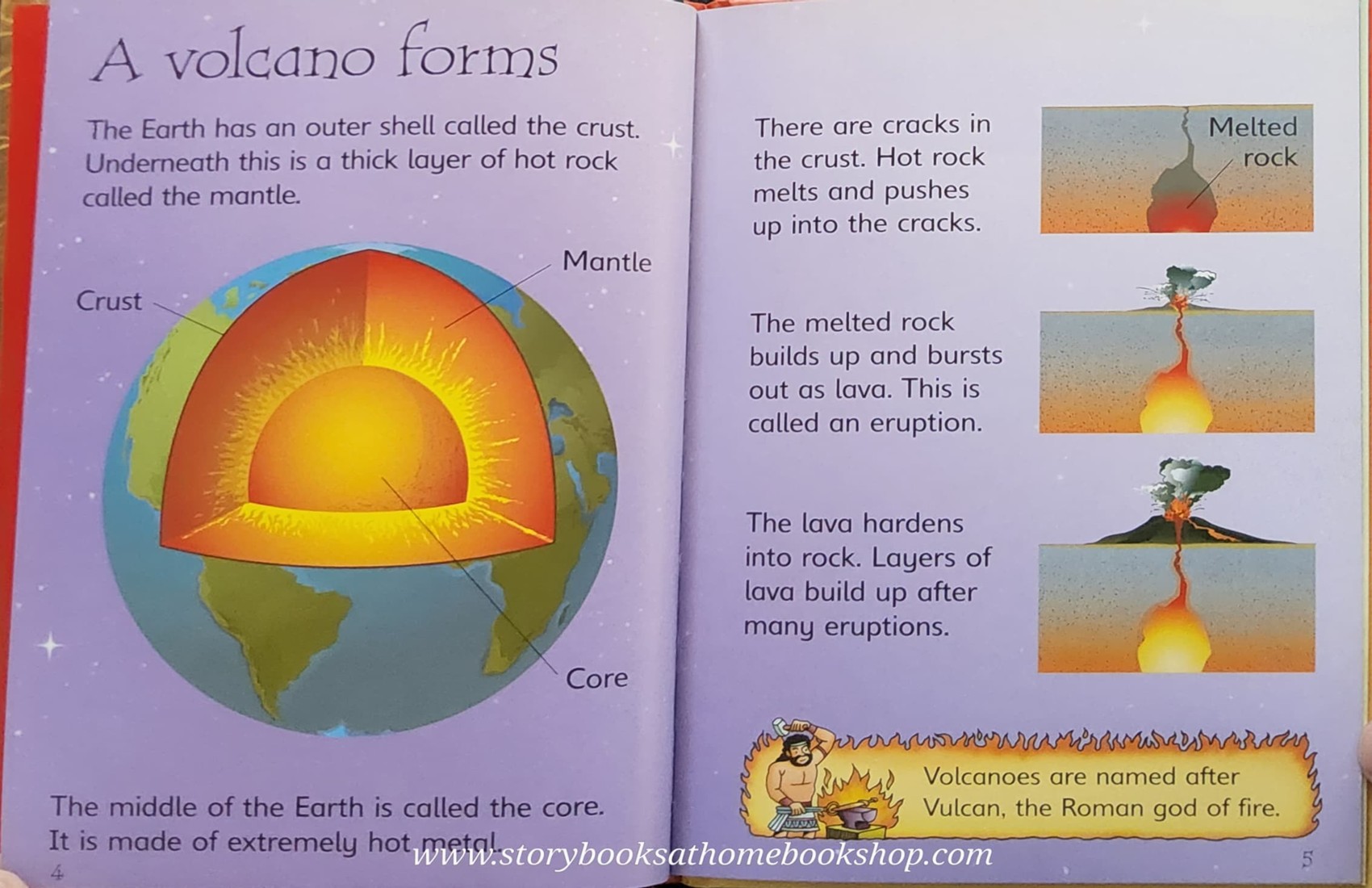 KNOWLEDGE BOOK** ♥️♥️USBORNE VOLCANOES