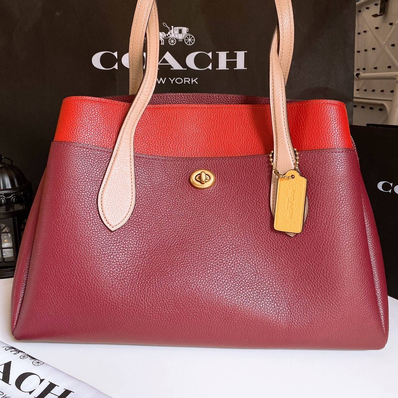 New Coach shop tora Carryall 14 1/4" (L) x 10 1/4" (H) x 6 1/4" (W)