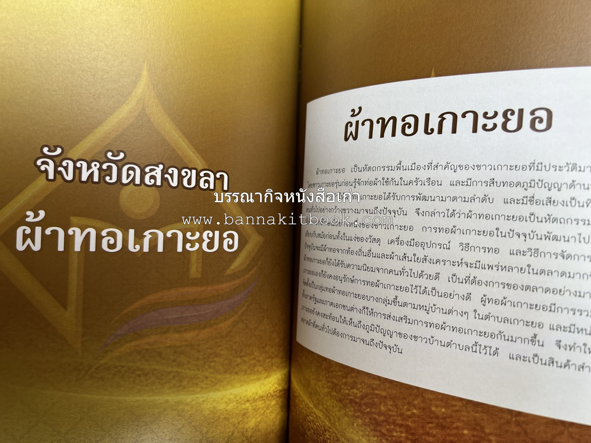 ผ้าทอพื้นเมืองภาคใต้ โดย : นิยม ชูชื่น วิทยาลัยชุมชนสงขลา.