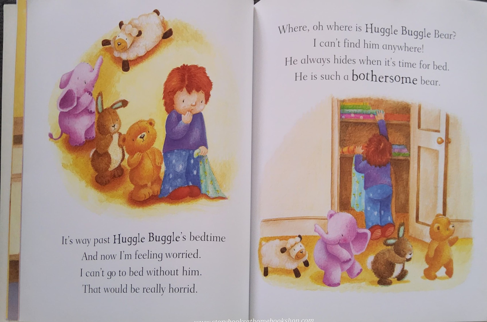 หนังสือนิทานปกอ่อน ** 🍅🍓WHERE,OH WHERE IS HUGGLE BUGGLE BEAR?♥️♥️