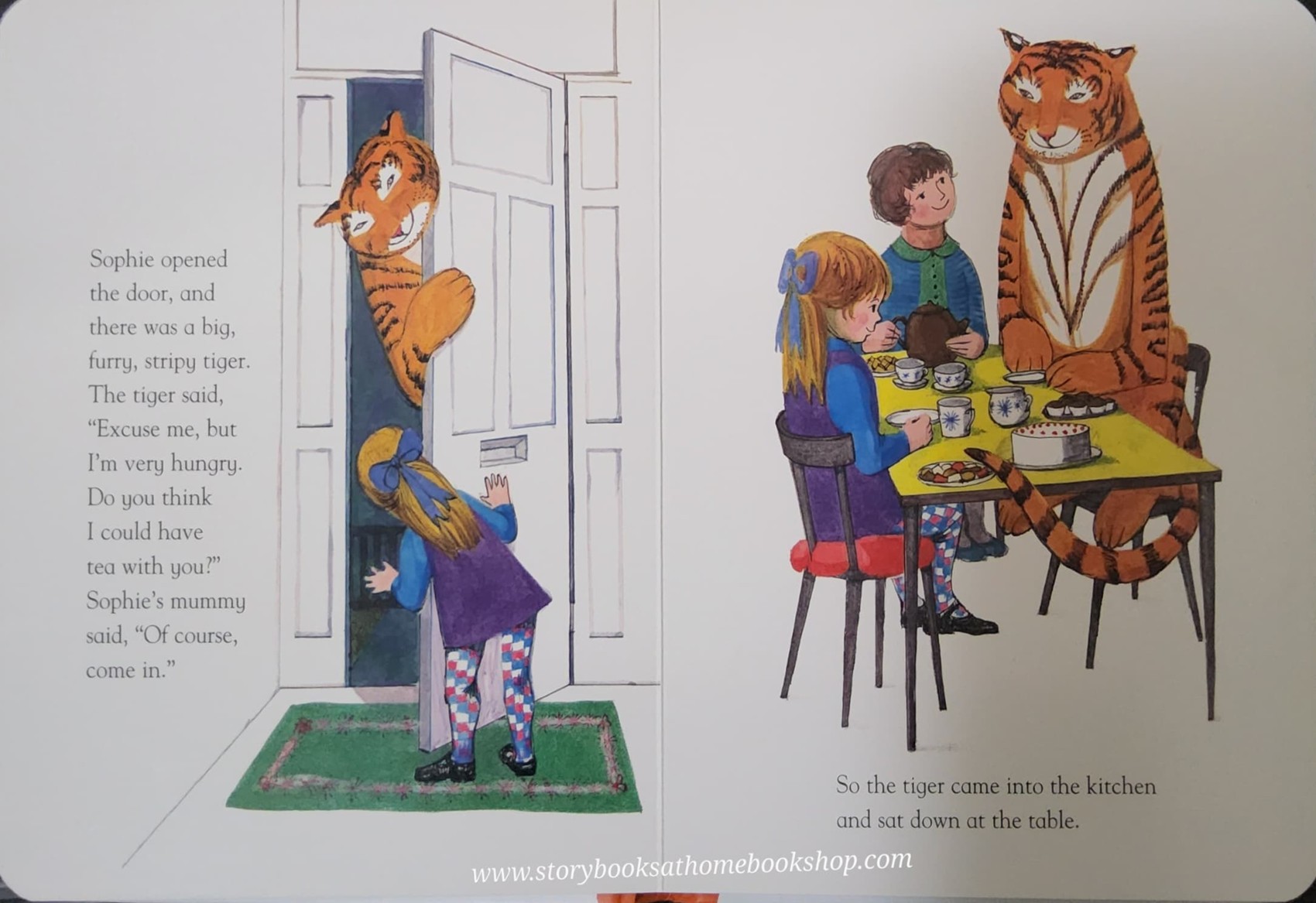 BOARD BOOK** 🍅🍅THE TIGER WHO CAME TO TEA BY JUDITH KERR