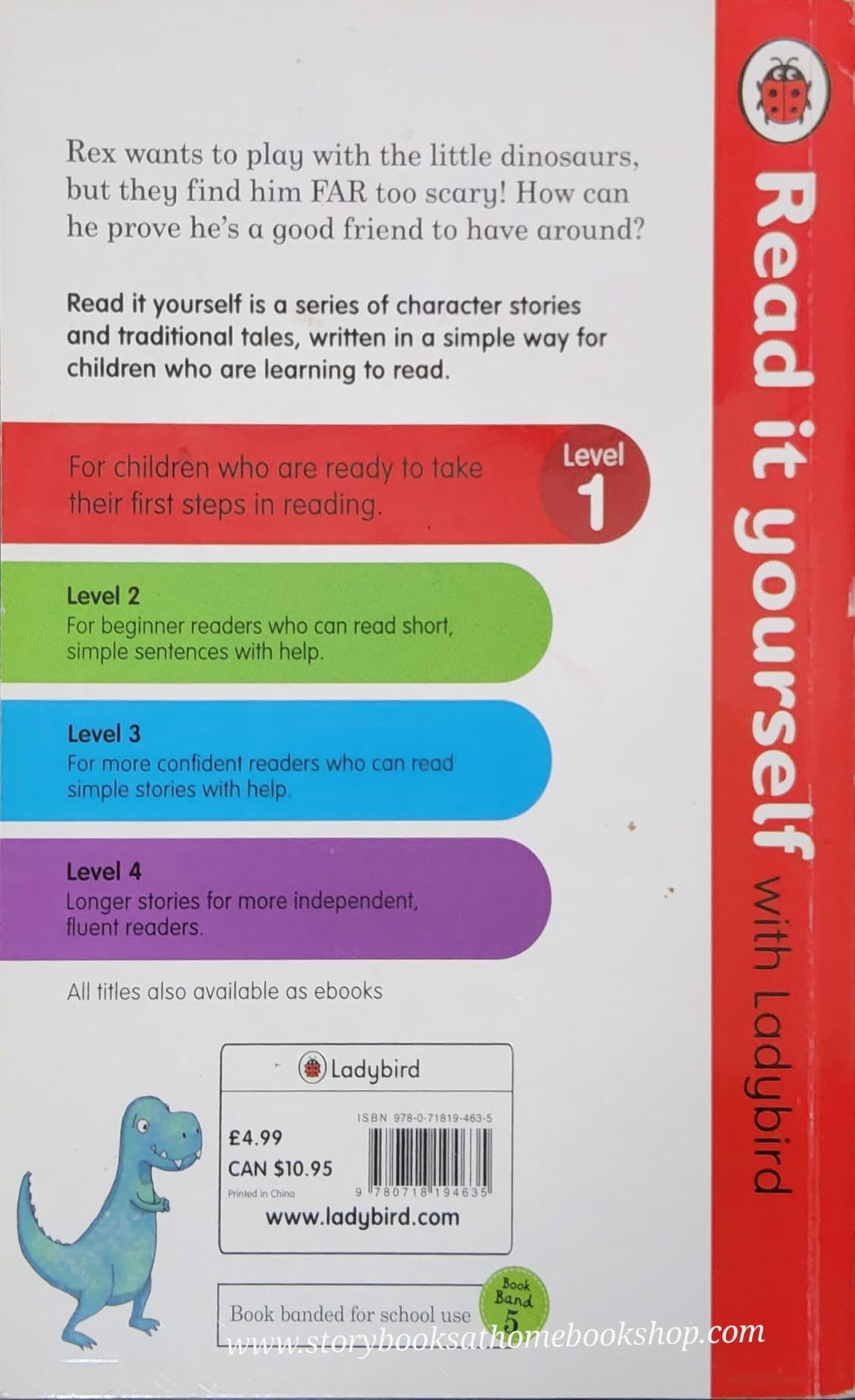 หนังสือนิทานปกแข็ง** 🍅🍓READ IT YOURSELF LEVEL1:REX THE BIG DINOSAUR