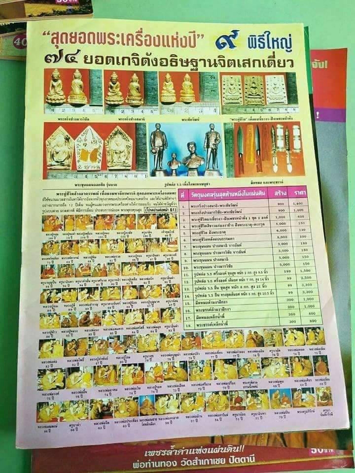 พระขุนแผนออกศึก พิมพ์สมาธิ รุ่นหนึ่งในแผ่นดิน วัดหลักเมืองพัฒนาราม ปี 2541