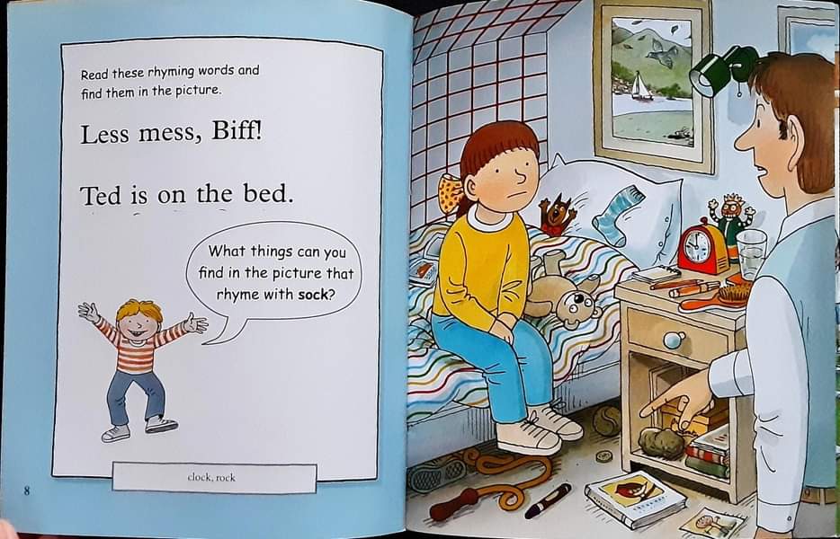 หนังสือนิทานปกอ่อน** 🍅🍓Read with Biff Chip&Kipper: Phonics:Level 1:Kipper's Rhymes