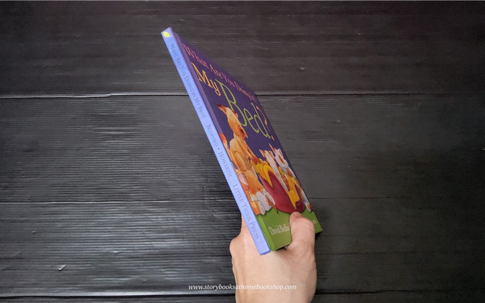 หนังสือนิทานปกแข็ง** 🍅🍓WHAT ARE YOU DOING IN MY BED? BY DAVID BED FORD