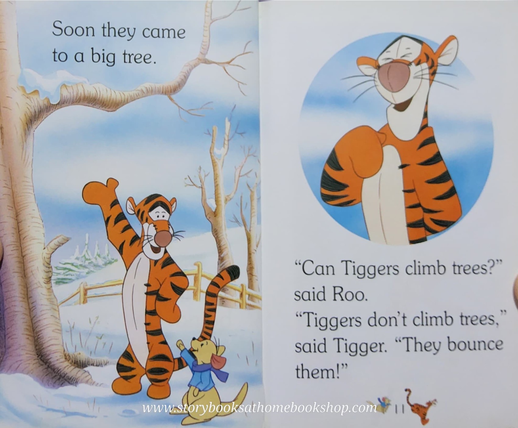 หนังสือนิทานปกแข็ง ** ♥️DISNEY'S WINNIE THE POOH BOUNCY TIGGER♥️