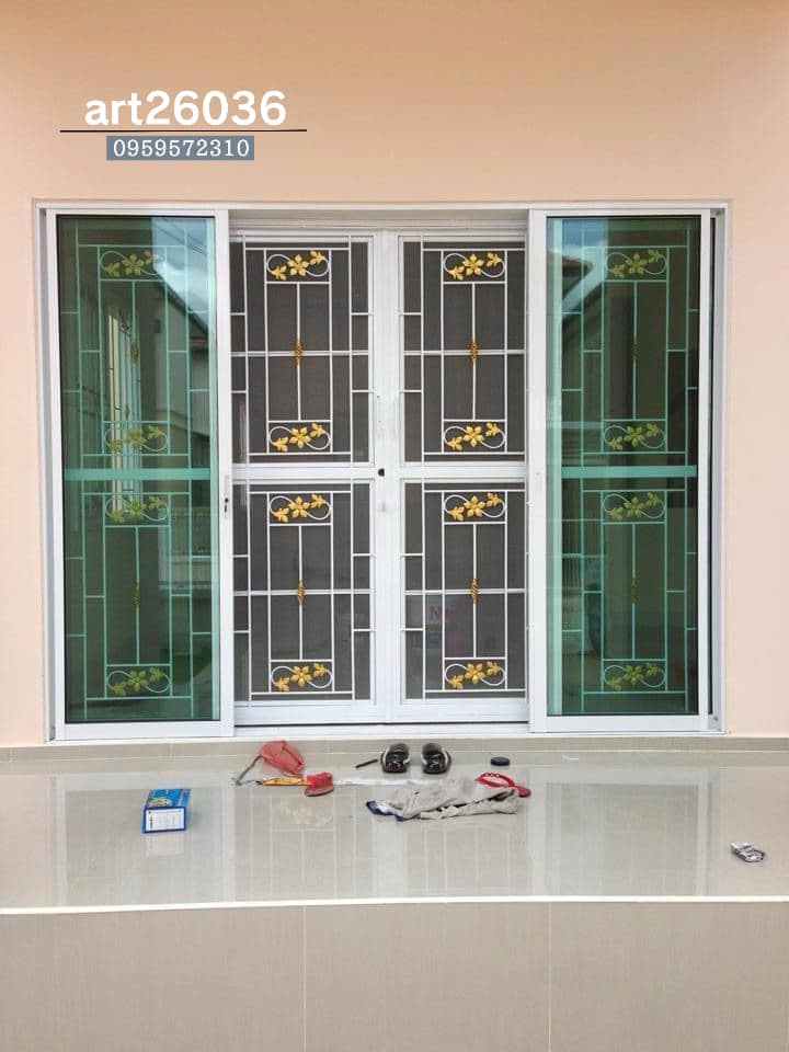 เหล็กดัดสีอบ #24