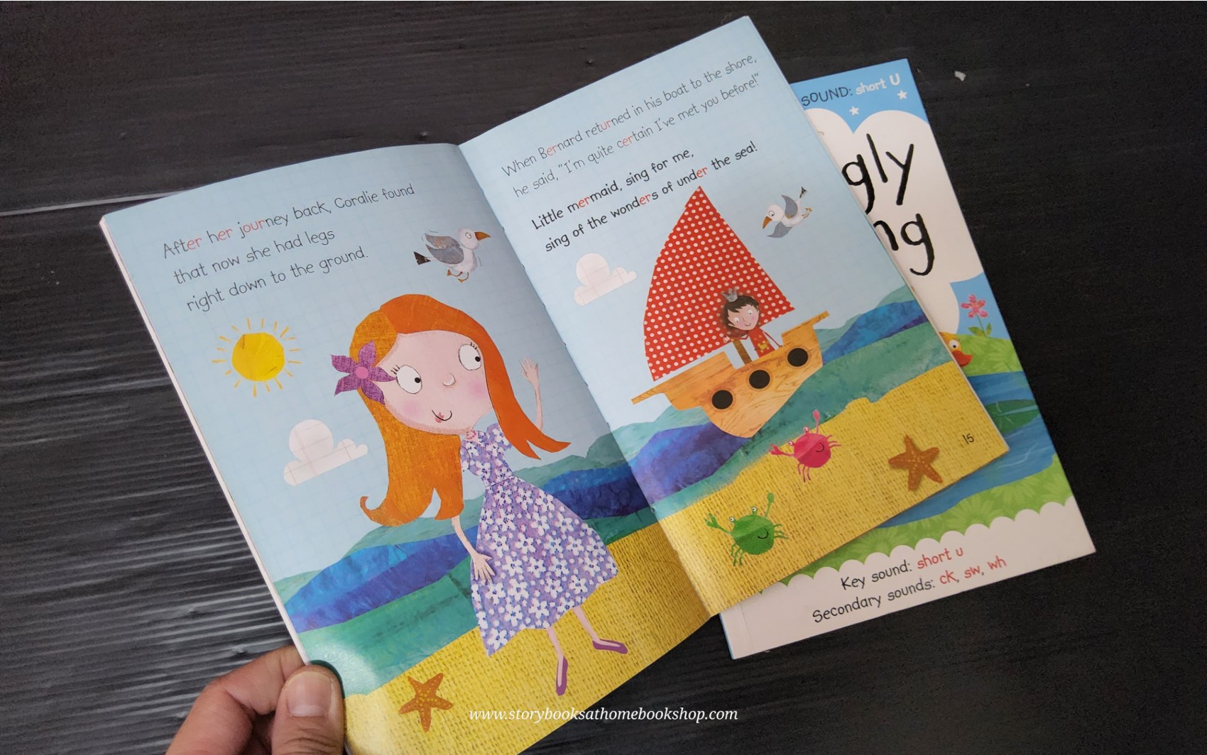 หนังสือนิทานปกอ่อน** 🍅🍓[SET 2 books]READING WITH PHONICS:KEY SOUND er,u