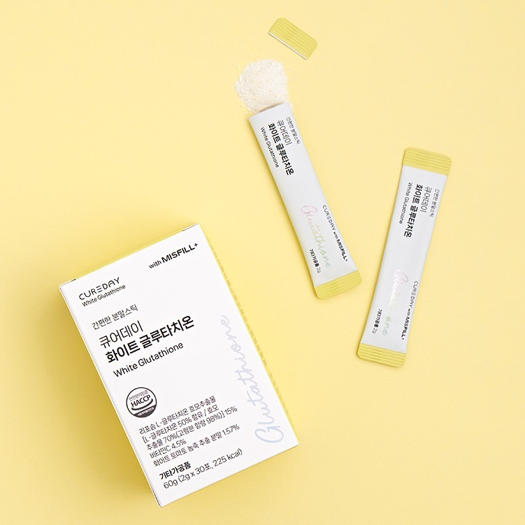 Cureday White Glutathione | 60g (2 กรัม x 30 ซอง, 225 กิโลแคลอรี)
