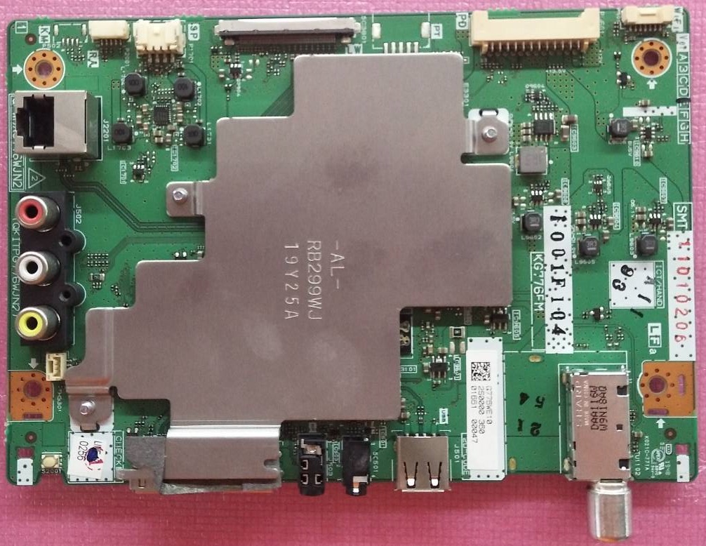 เมนบอร์ดทีวี ชาร์ป SHARP อะไหล่แท้/มือสองถอดจากเครื่องพร้อมใช้งาน ใช้กับรุ่น 4T-C50AH1X 4T-C50AH8X พาร์ท QPWBXG776WJN2