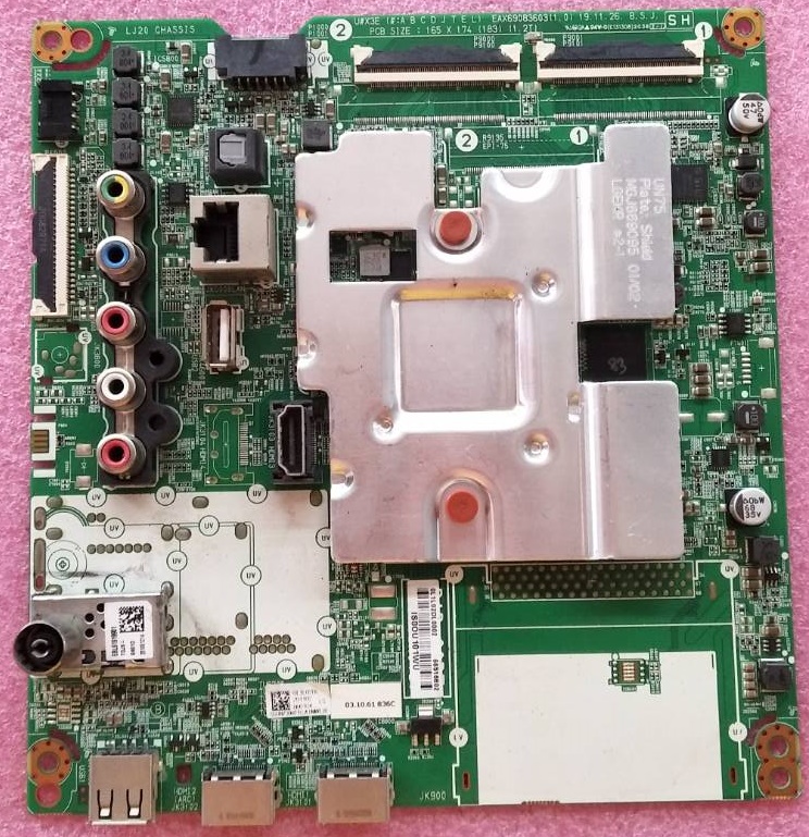 เมนบอร์ดทีวีแอลจี LG อะไหล่แท้มือสองถอดจากเครื่อง รุ่น 55UN7300PTC.ATMWLJD 55NANO79TND.ATMWLJD 55UN7200PTF.ATMWLJD 55UN7300PTC.ATIWLJD 55UN731C0TC.ATMWLJD