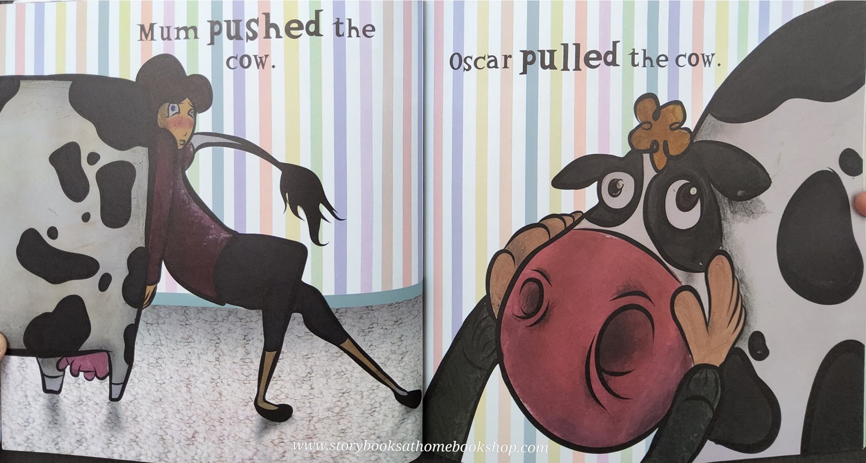 หนังสือนิทานปกอ่อน** 🍅THERE'S A COW IN THE FLAT