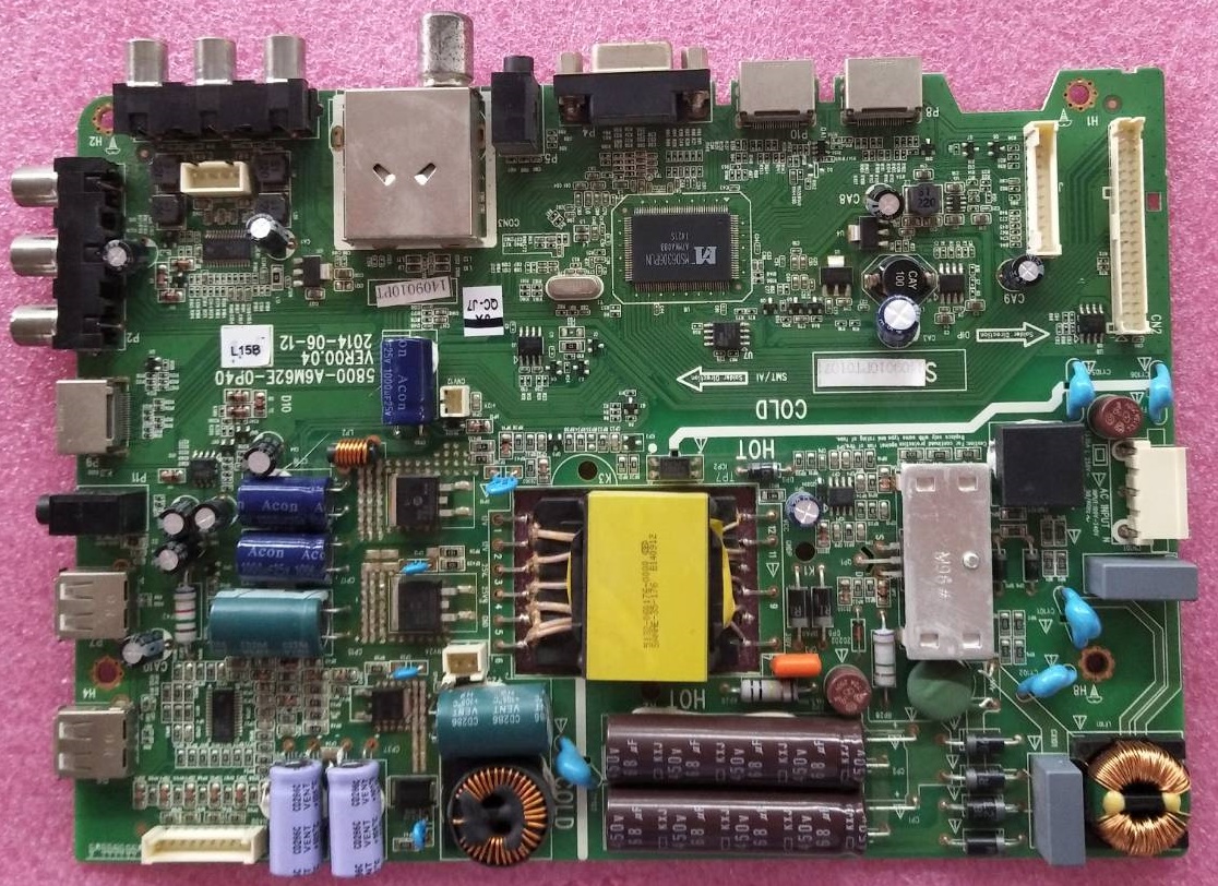 One Board SKYWORTH (วันบอร์ด สกายเวิร์ท) ของแท้ถอดจากเครื่อง ใช้กับรุ่น 40E360 พาร์ท 5800-A6M62E-0P40 ทีบาร์V400HJ6-PE1