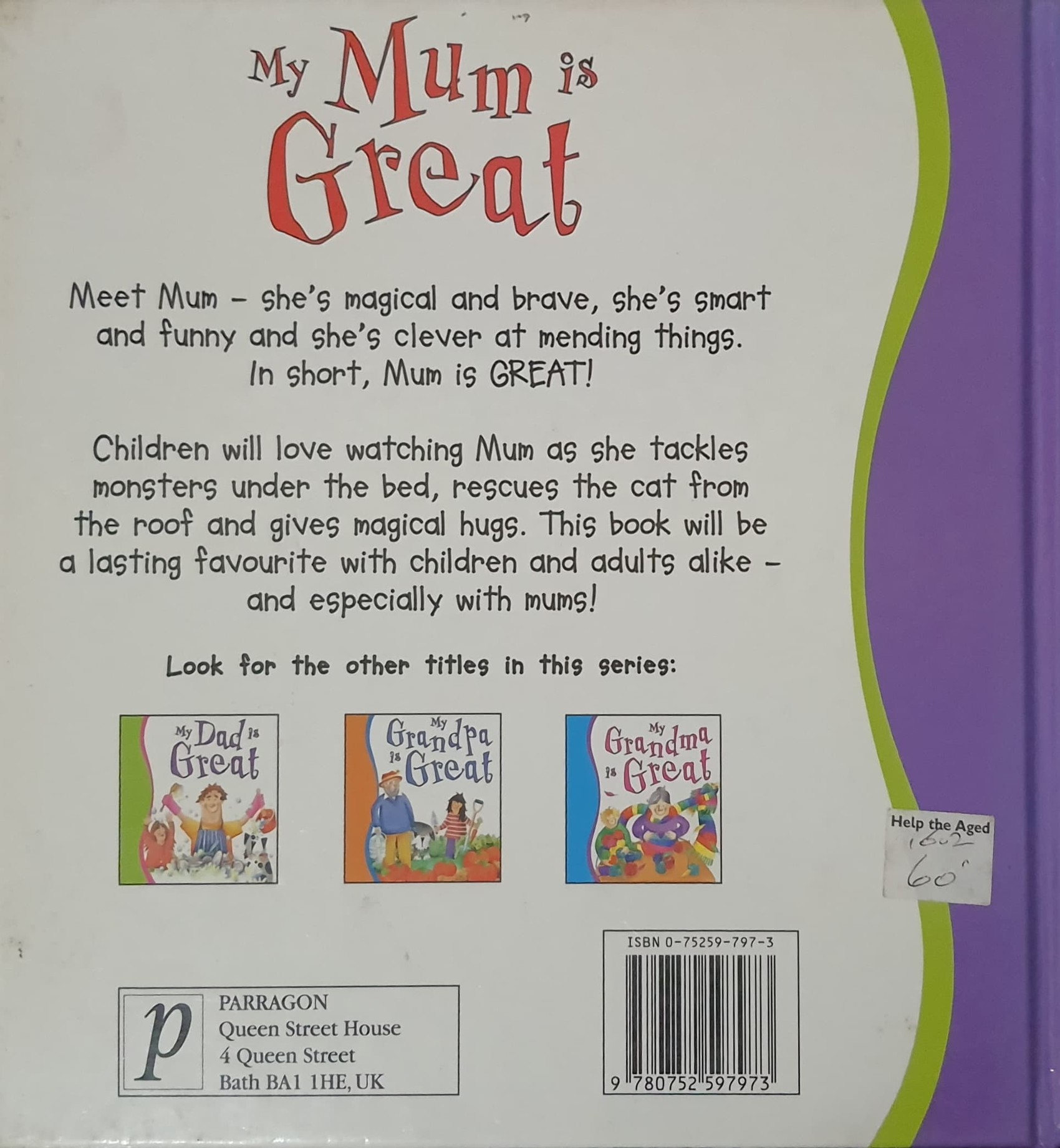 หนังสือนิทานปกแข็ง** 🍅MY MUM IS GREAT