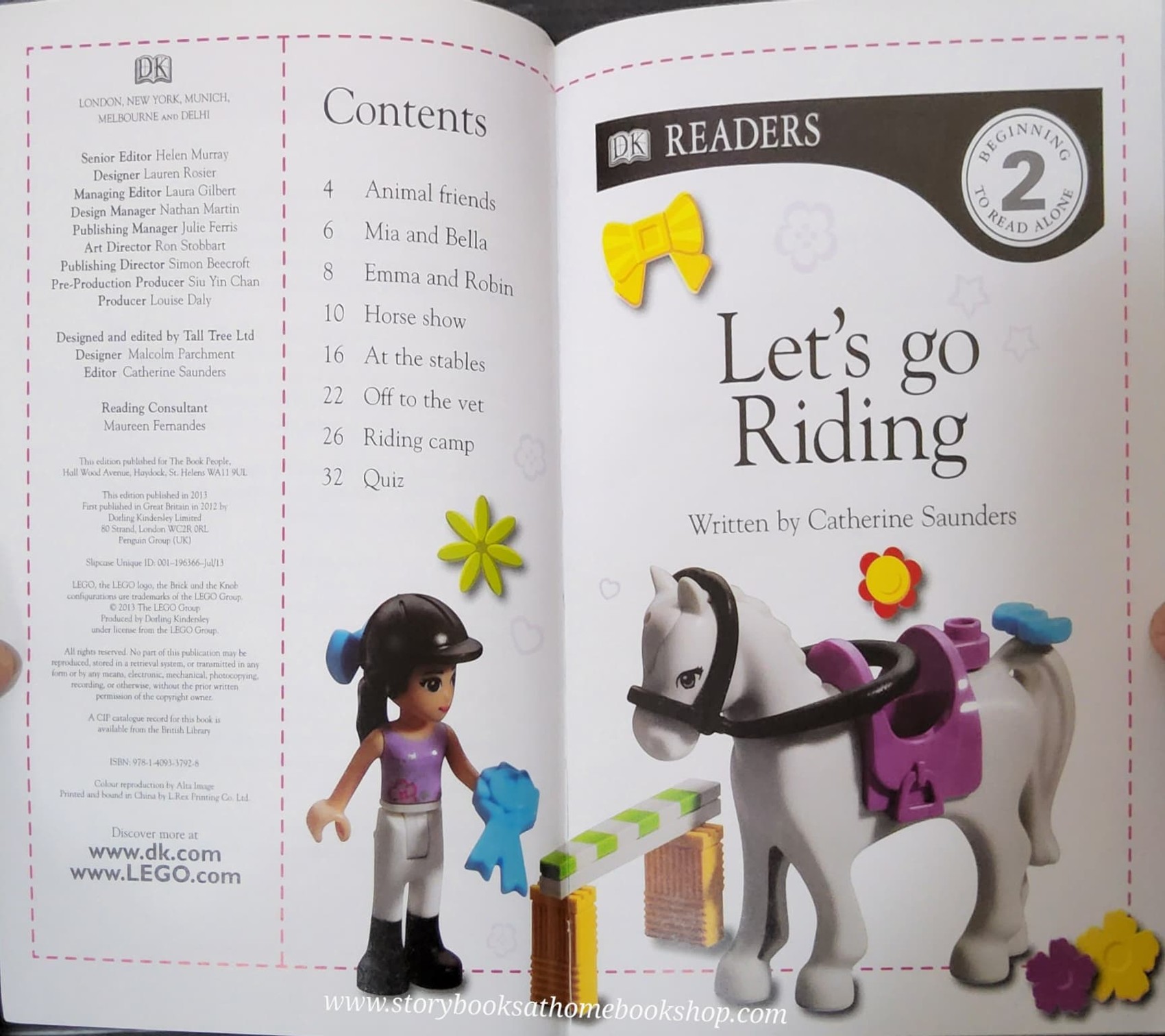 หนังสือนิทานปกอ่อน** 🍅🍓DK READERS LEGO FRIENDS: LET'S GO RIDING! #2