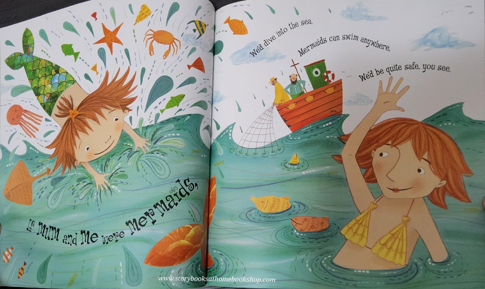 หนังสือนิทานปกอ่อน** 🍅🍓IF MUM AND ME WERE MERMAIDS