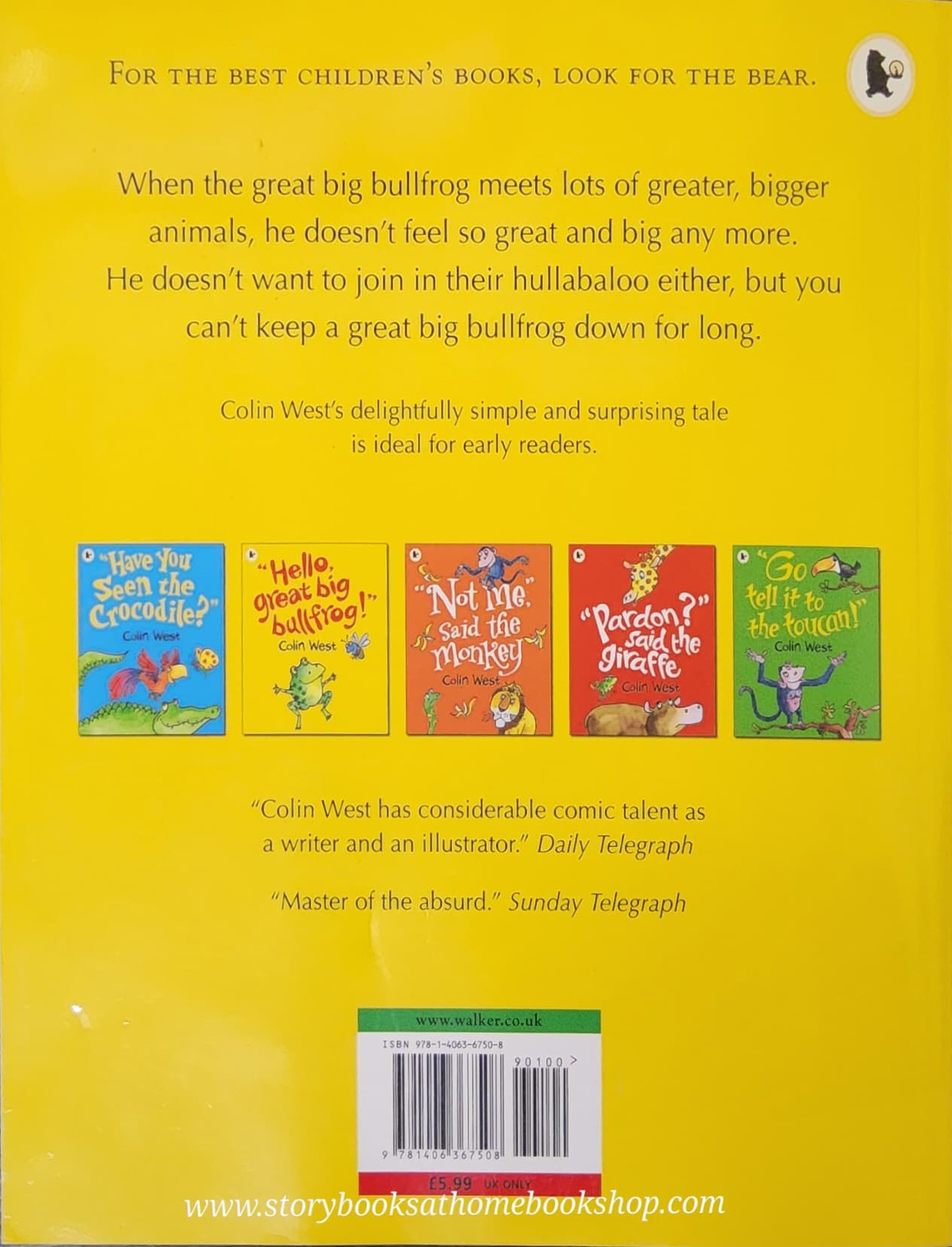 หนังสือนิทานปกอ่อน ** 🍅🍓HELLO GREAT BIG BULLFROG BY COLIN WEST