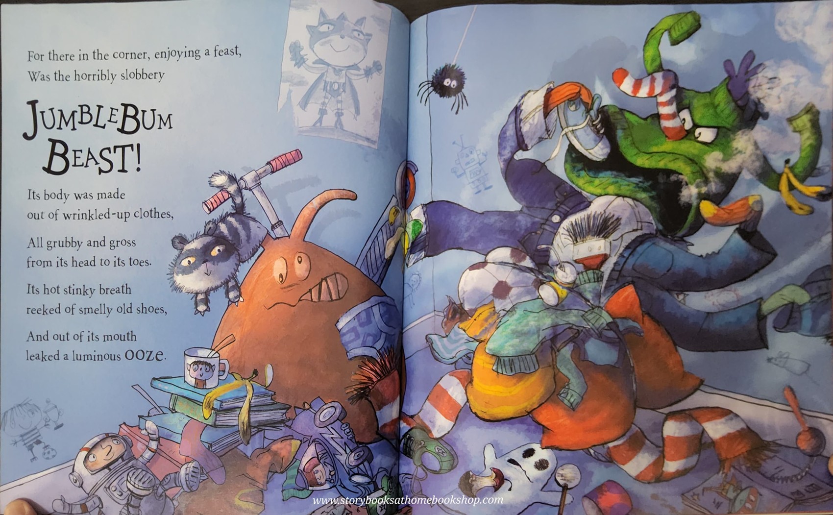 หนังสือนิทานปกอ่อน** ♥️JUMBLEBUM THE MONSTER WHO LOVES MESS!
