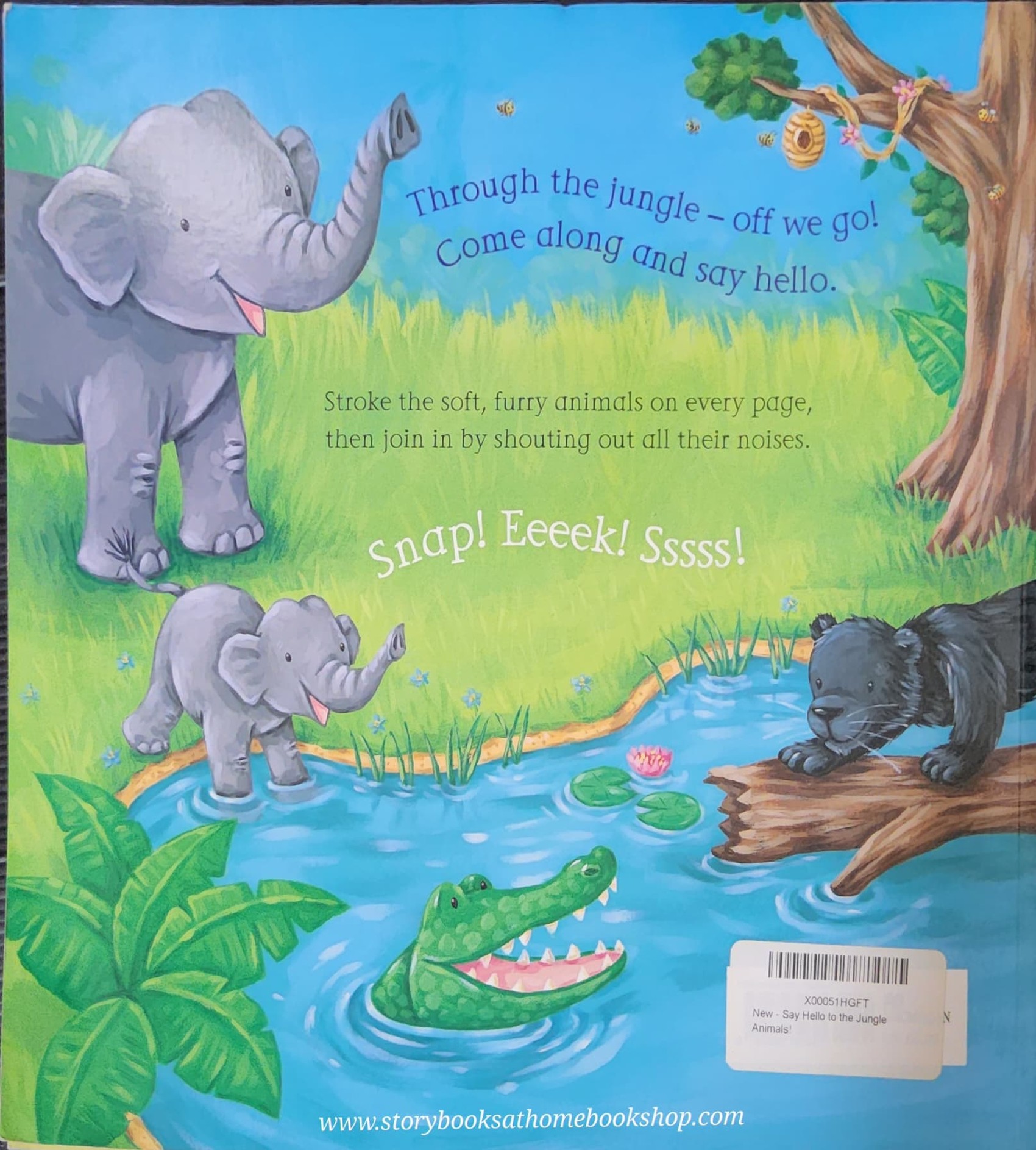 TOUCH AND FEEL BOOK **หนังสือนิทานปกอ่อน** 🍅SAY HELLO TO THE JUNGLE ANIMALS!