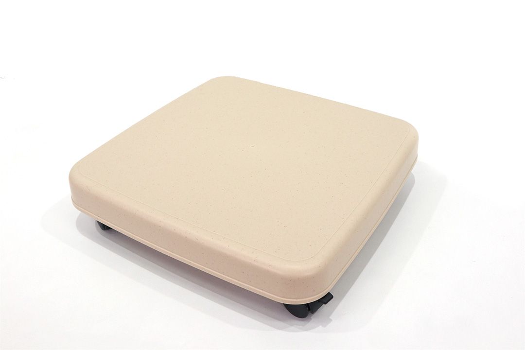 Cart ฐานรองพลาสติก แบบรถเข็น 4 ล้อ JP Quality Size M 30x30x7cm