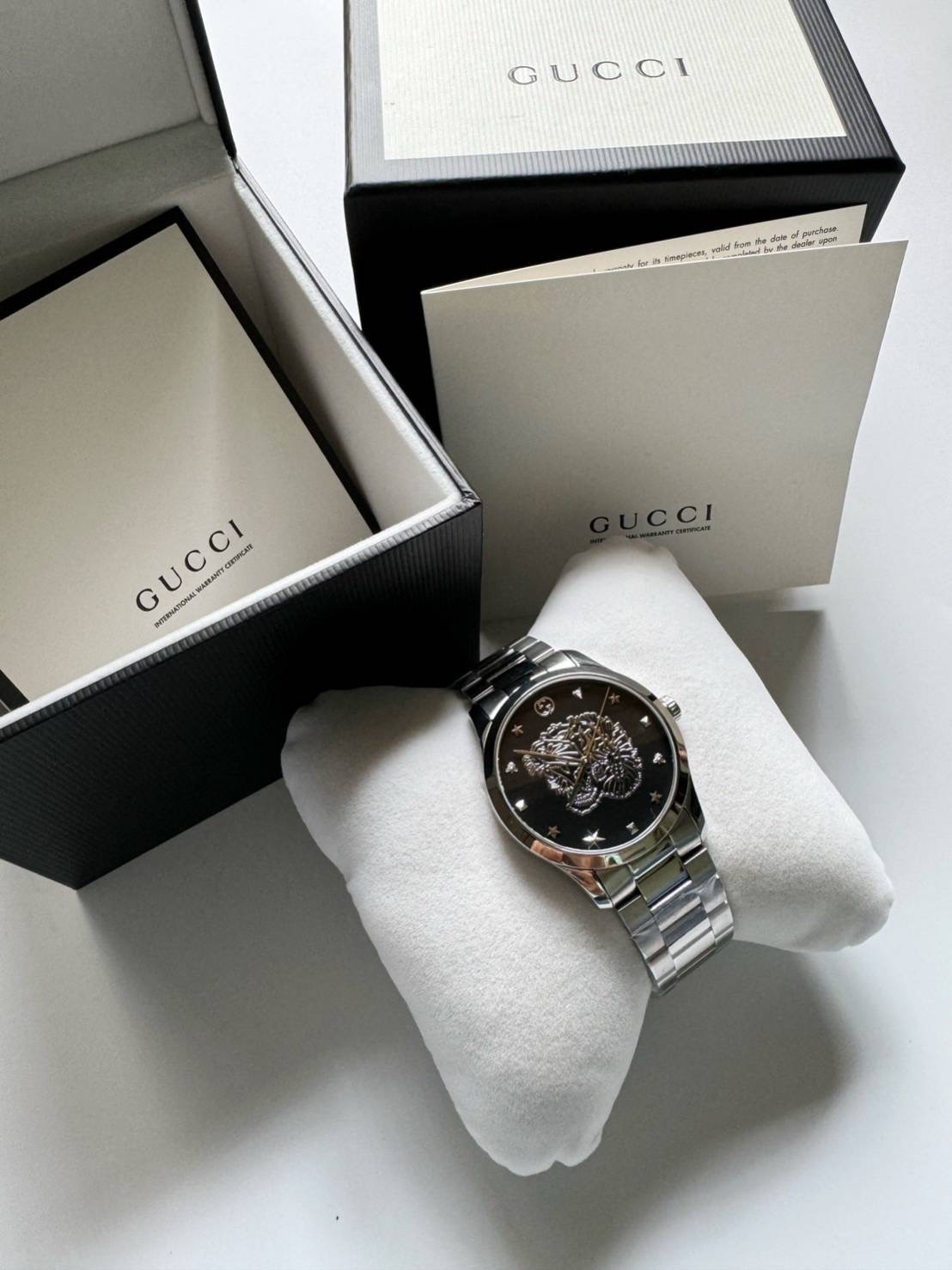 New Gucci G Timeless Watch หน้าปัดดำลายเสือ 🐯