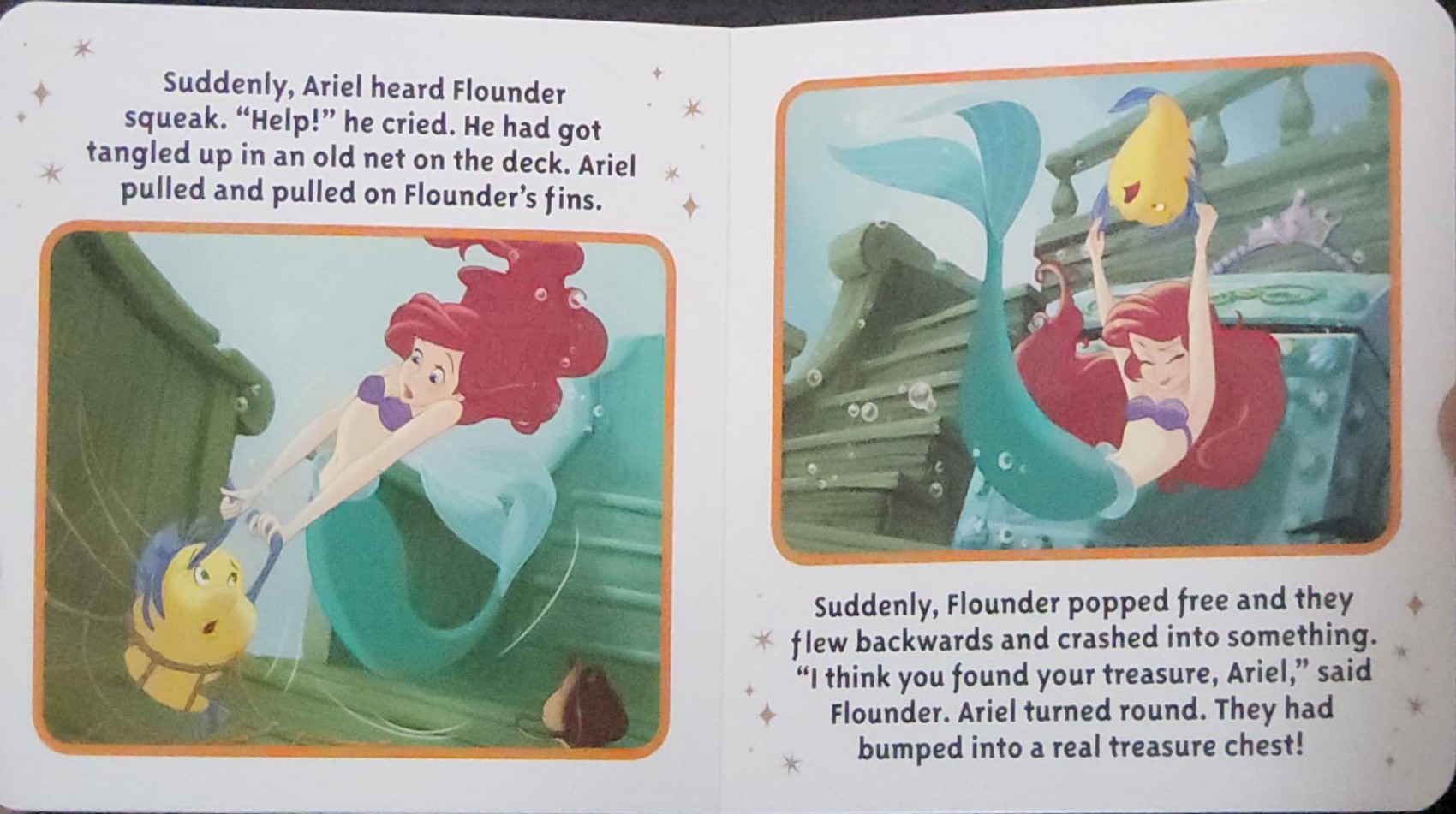 BOARD BOOK** 🍅🍅DISNEY PRINCESS ARIEL THE TREASURE HUNT