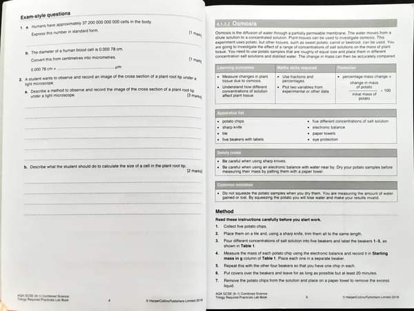 Revision Guide book ** ð
ðCollins:AQA GCSE (9-1)COMBINED SCIENCE: TRILOGY