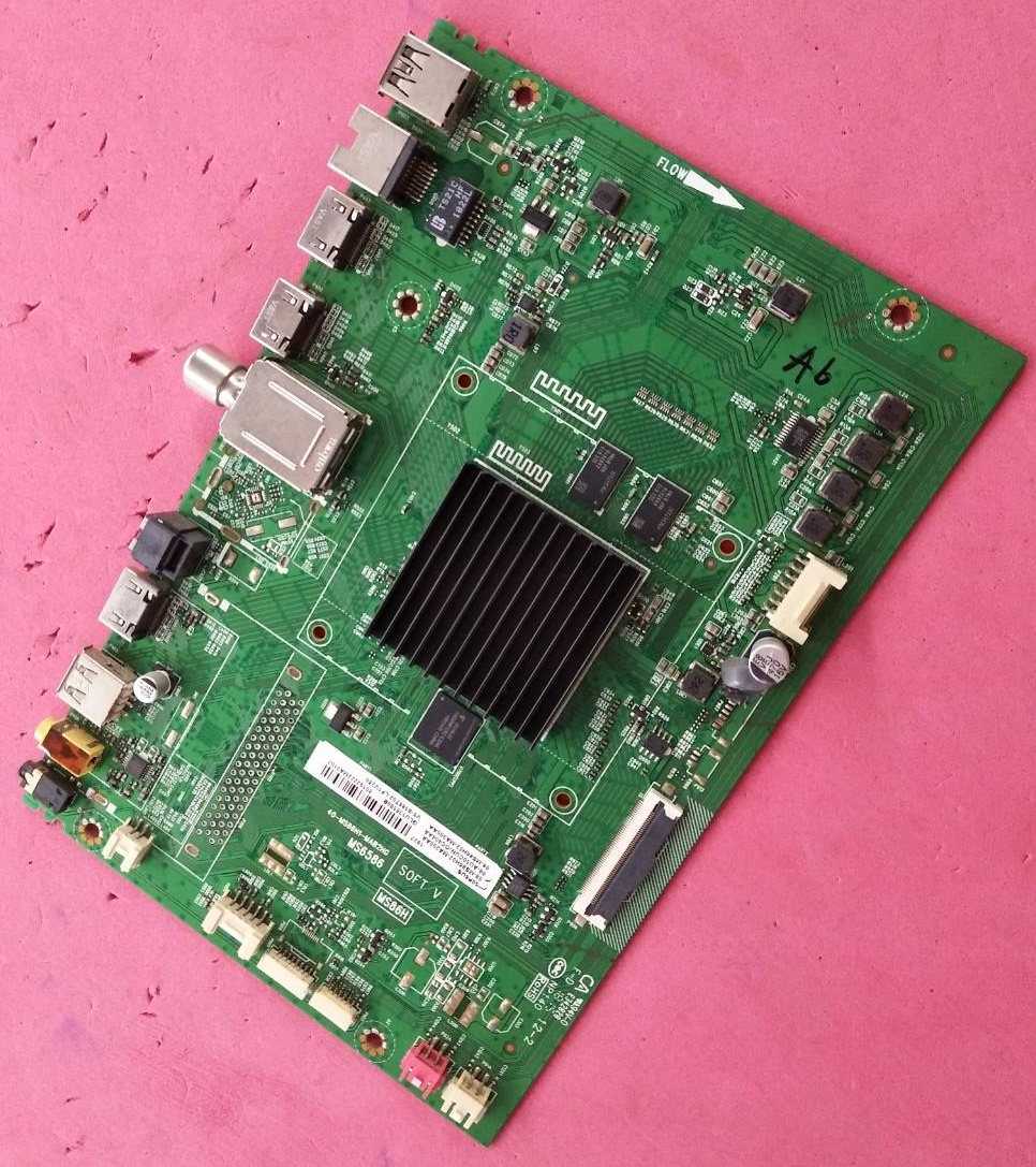 เมนบอร์ดทีวี ทีซีแอล (TCL) ของแท้ถอดจากเครื่อง รุ่นLED50P6US พาร์ท 40-MS86H1-MAB2HG ทีคอน 55T32-C0F
