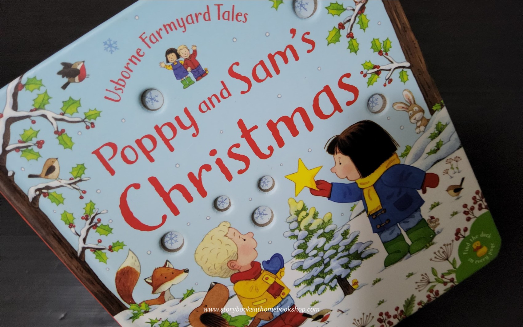 FLAP BOARD BOOK ** 🍅🍓USBORNE FARMYARD TALES:POPPY AND SAM'S CHRISTMAS