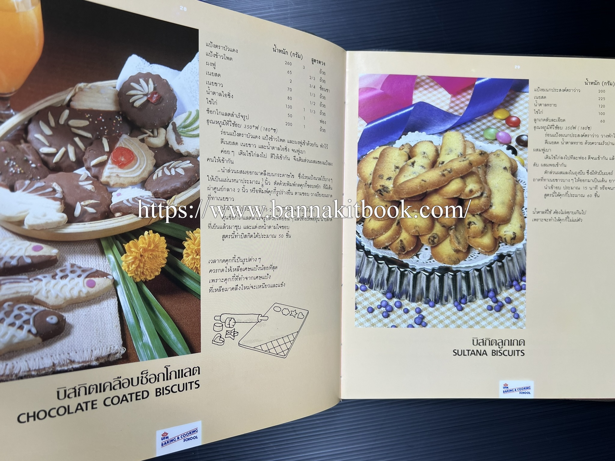 ตำราทำขนม จากแป้งสาลี (4 เล่ม) โรงเรียนสอนการผลิตอาหารและขนมอบ (UFM Baking & Cooking School (ตำราทำขนมอบ เค้ก เบเกอรี่ ของว่างในตำนาน).