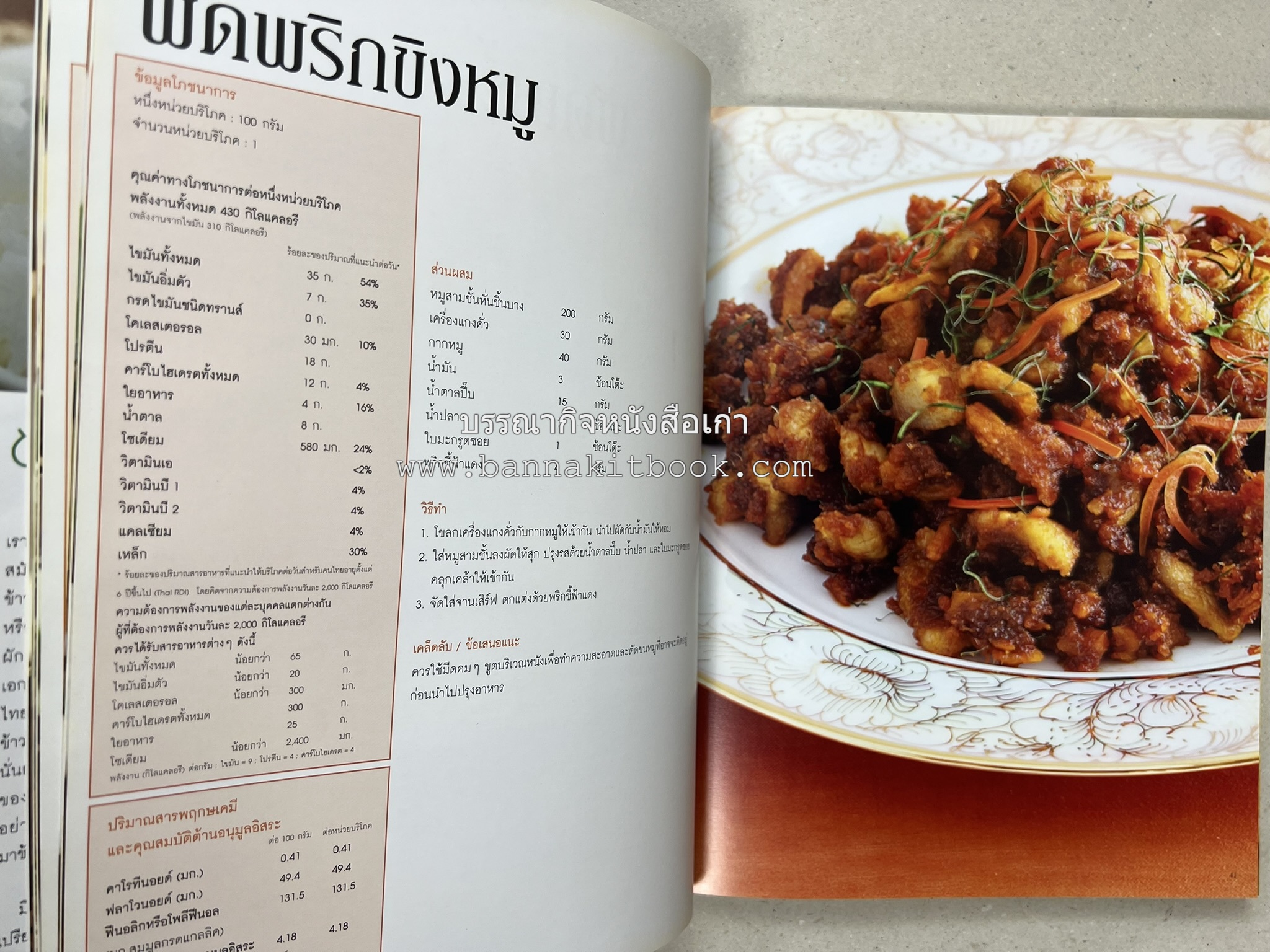 อาหารไทย...จากอดีตสู่ปัจจบัน (ตำรับดั้งเดิม ตำรับยอดนิยม และตำรับเครื่องแกงไทย โดย : มหาวิทยาลัยสวนดุสิต และสถาบันอาหาร (NFI).